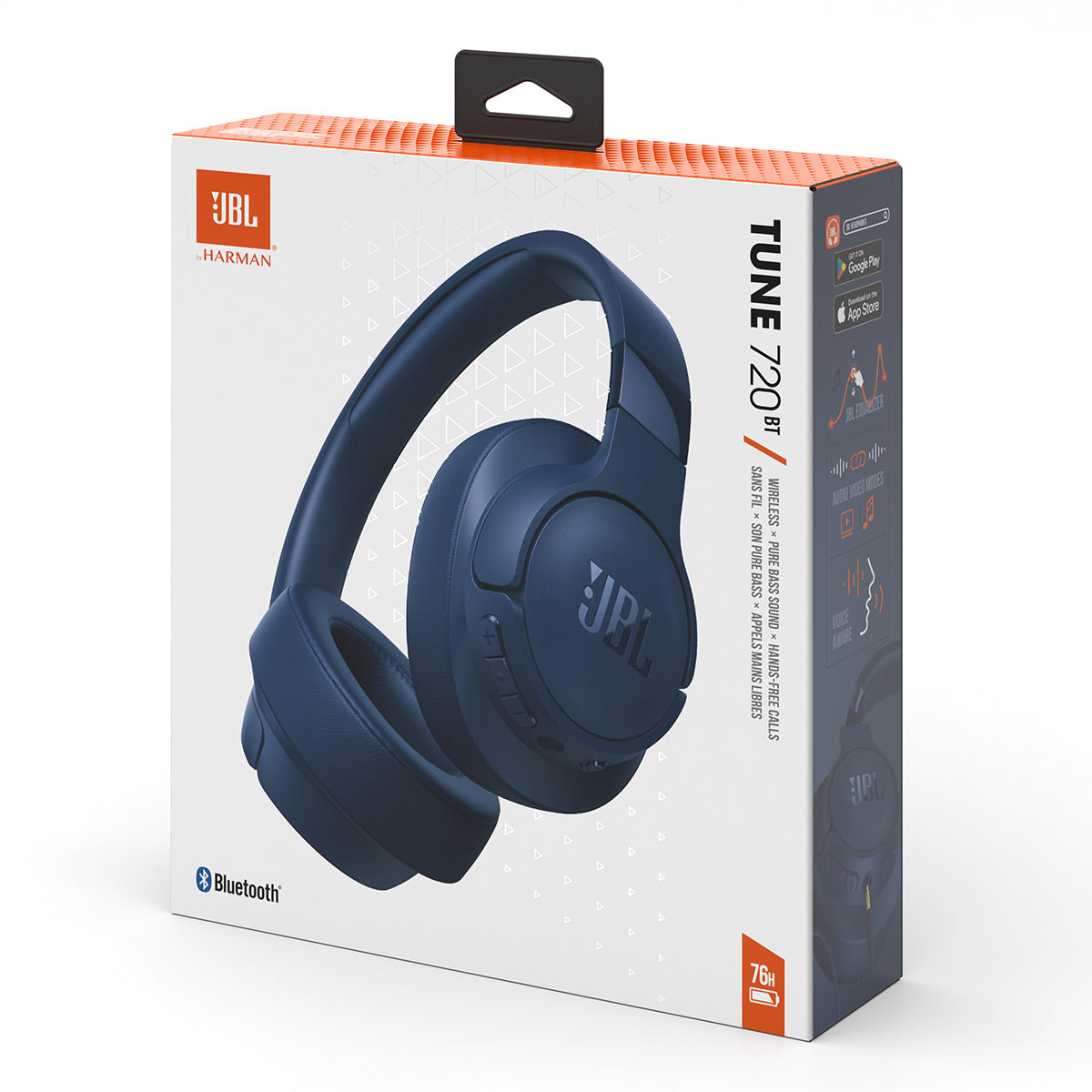 JBL Tune 720BT Wireless Over-Ear Headphones (Blue) – World Wide Stereo