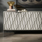 BDI Mesa 7639 4-Door Credenza (Stone with Carbon Base)