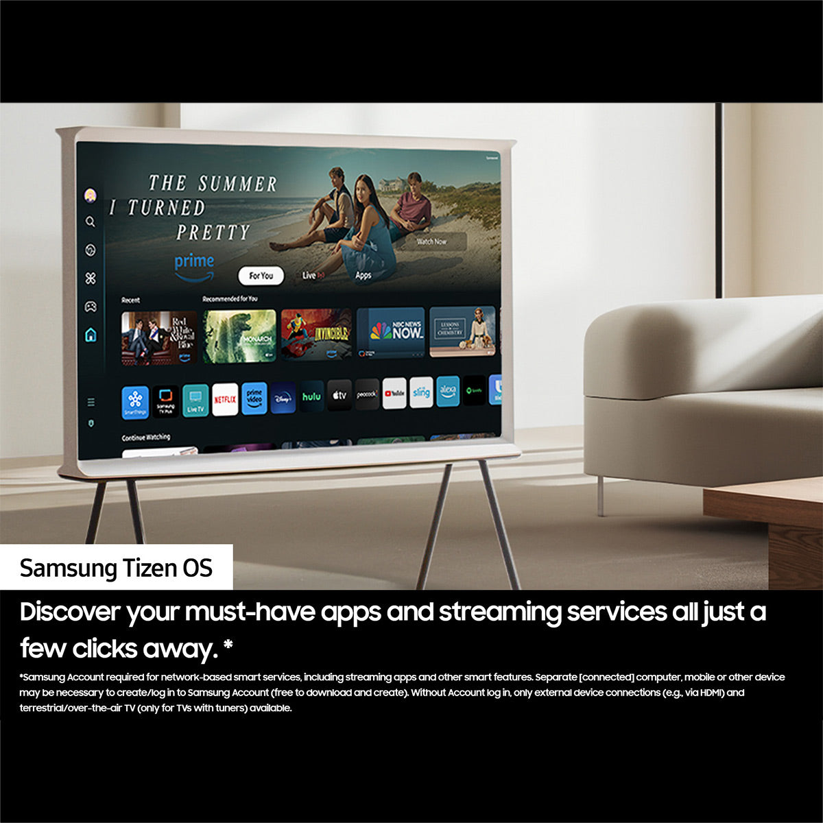 Samsung LS01D 43" 4K The Serif QLED UHD Smart TV (2024)
