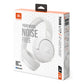 JBL Tune 670NC Wireless On-Ear Adaptive Noise Cancelling Headphones (White)