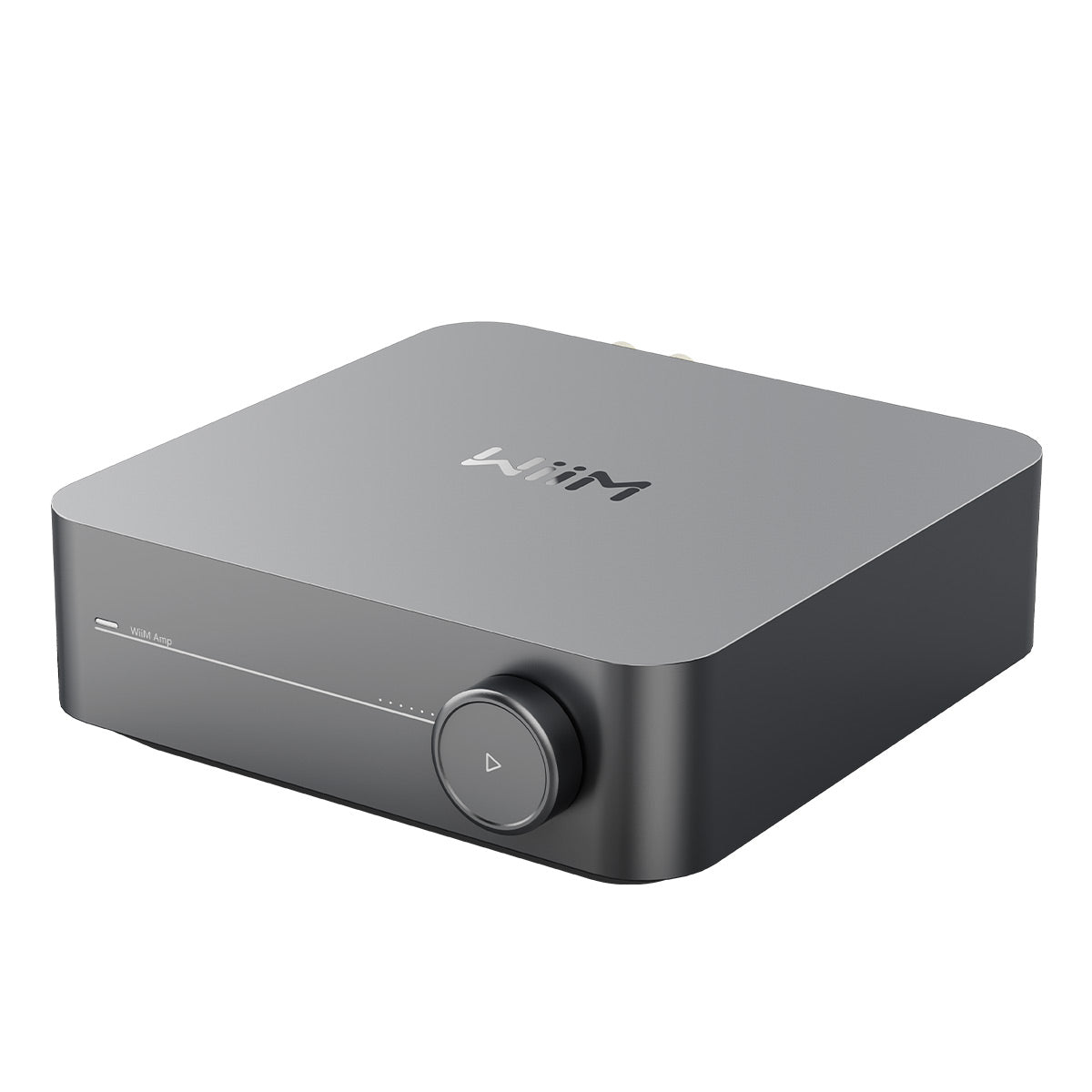 WiiM Amp Multiroom Streaming Amplifier with AirPlay 2, Chromecast, & Voice Control (Grey)