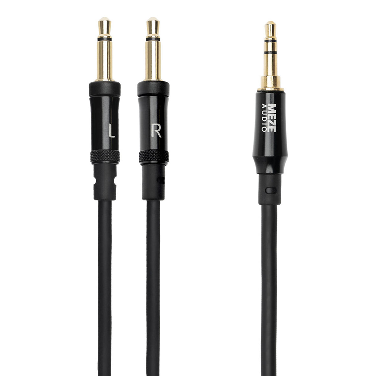 Meze Audio Mono 3.5mm to 3.5mm Cable with Black Aluminum Casings – 9.8 ft.