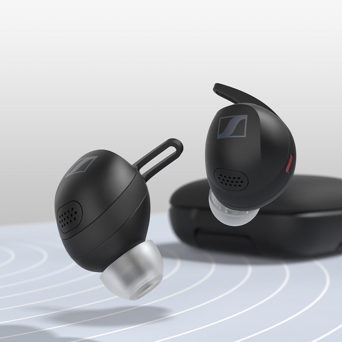 Sennheiser Momentum Sport True Wireless Earbuds with Adaptive Noise Cancellation (Black)