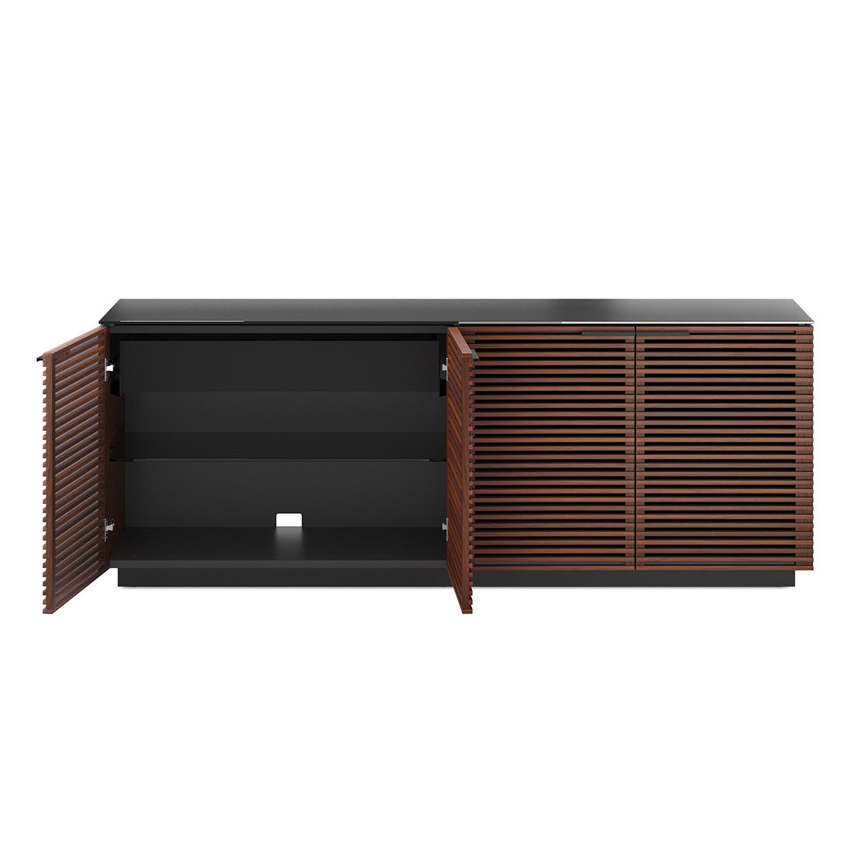 BDI Corridor 8109 4-Door Storage Credenza (Chocolate Stained Walnut)