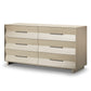 BDI KAVA Bedroom 9686 6-Drawer Dresser (Washed Oak)