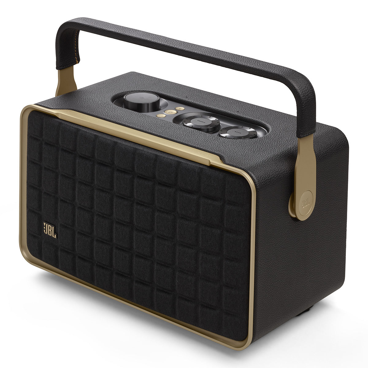 JBL Authentics 300 Portable Wireless Bluetooth Speaker (Black/Gold)