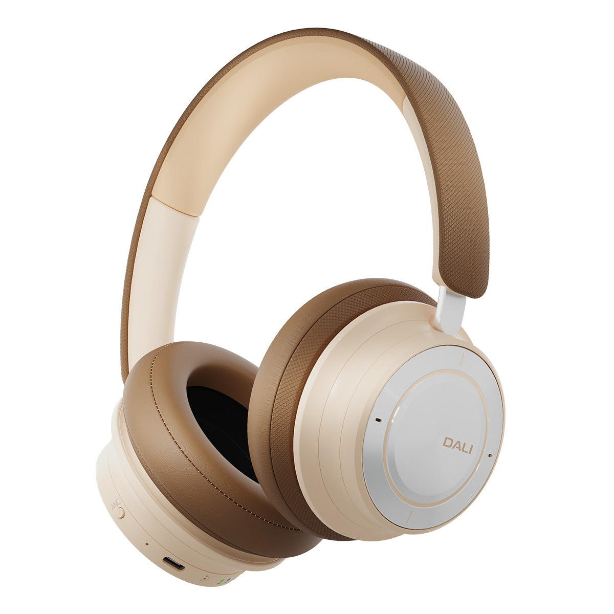 Dali IO-8 Wireless Headphones Bundle with Bluesound NODE ICON Music Streamer (Caramel White)