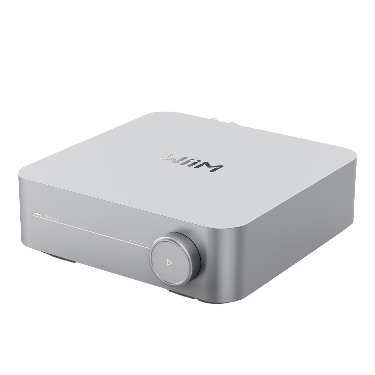 WiiM Amp Multiroom Streaming Amplifier with AirPlay 2, Chromecast, & Voice Control (Silver)