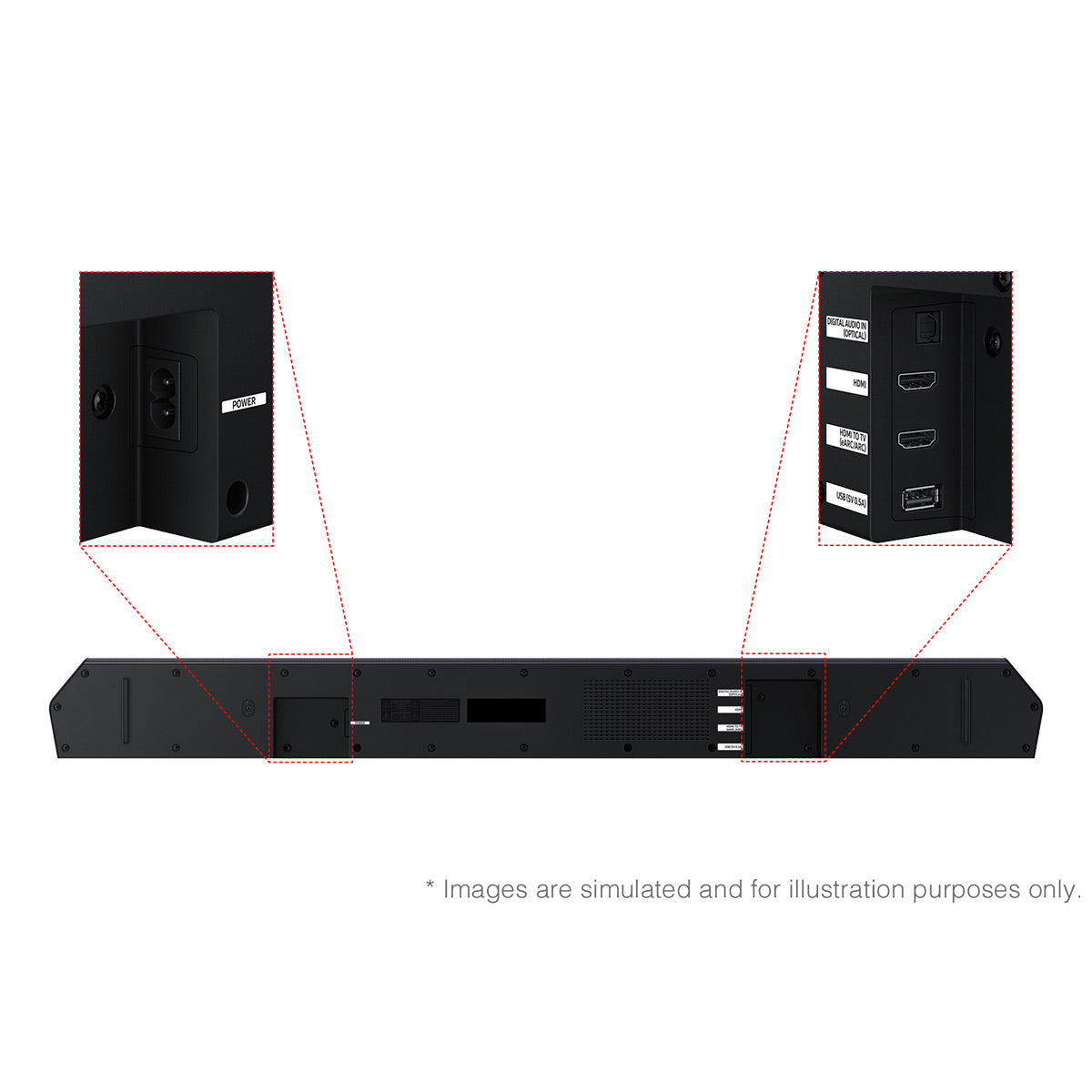 Samsung HW-Q600F 3.1.2 Channel Soundbar and Wireless Subwoofer