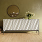 BDI Mesa 7639 4-Door Credenza (Stone with Carbon Base)