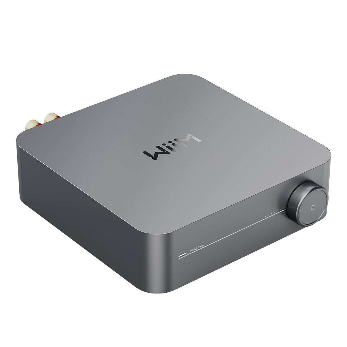 WiiM Amp Multiroom Streaming Amplifier with AirPlay 2, Chromecast, & Voice Control (Grey)