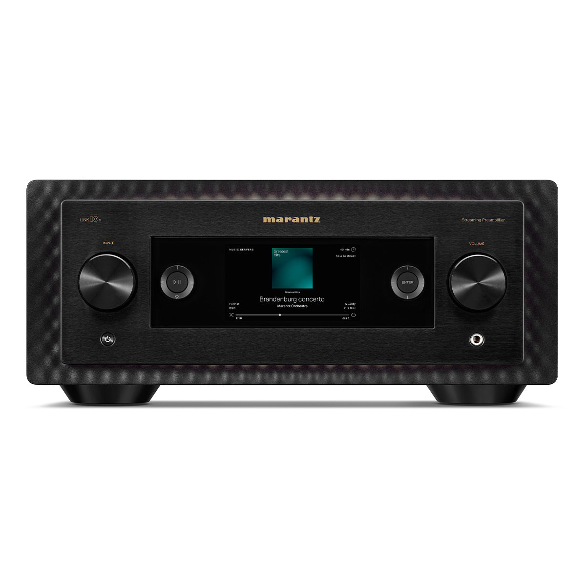 Marantz MODEL 10 Integrated Amplifier Bundle with Link 10n Streaming Preamplifier (Black)