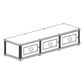 Salamander Designs Synergy 134 Triple AV Cabinet (American Cherry with Black Glass Doors & Aluminum Posts)
