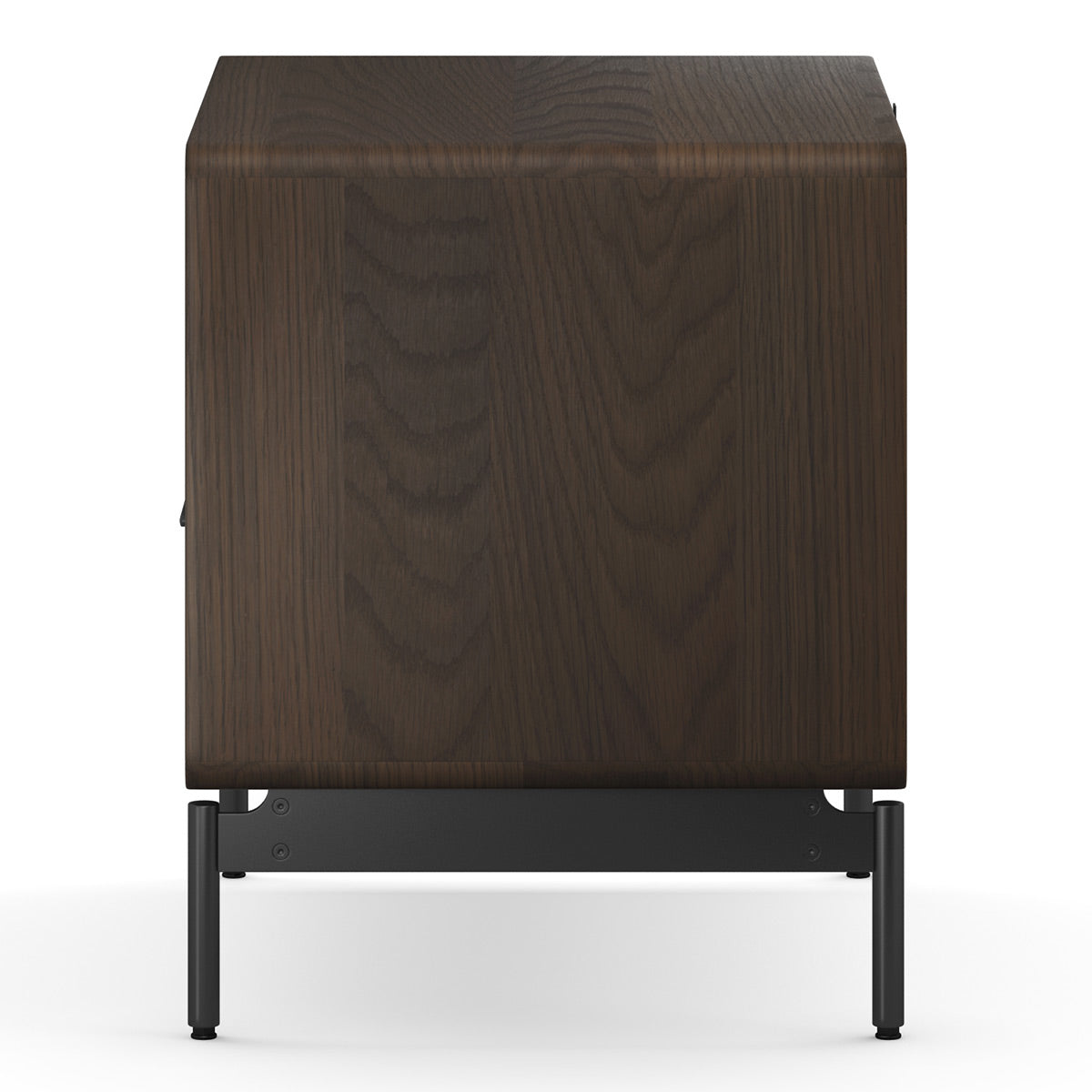 BDI LINQ 9182 28&rdquo; Nightstand with Sliding Shelves and Integrated Power Station (Toasted Oak)
