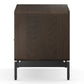 BDI LINQ 9182 28&rdquo; Nightstand with Sliding Shelves and Integrated Power Station (Toasted Oak)