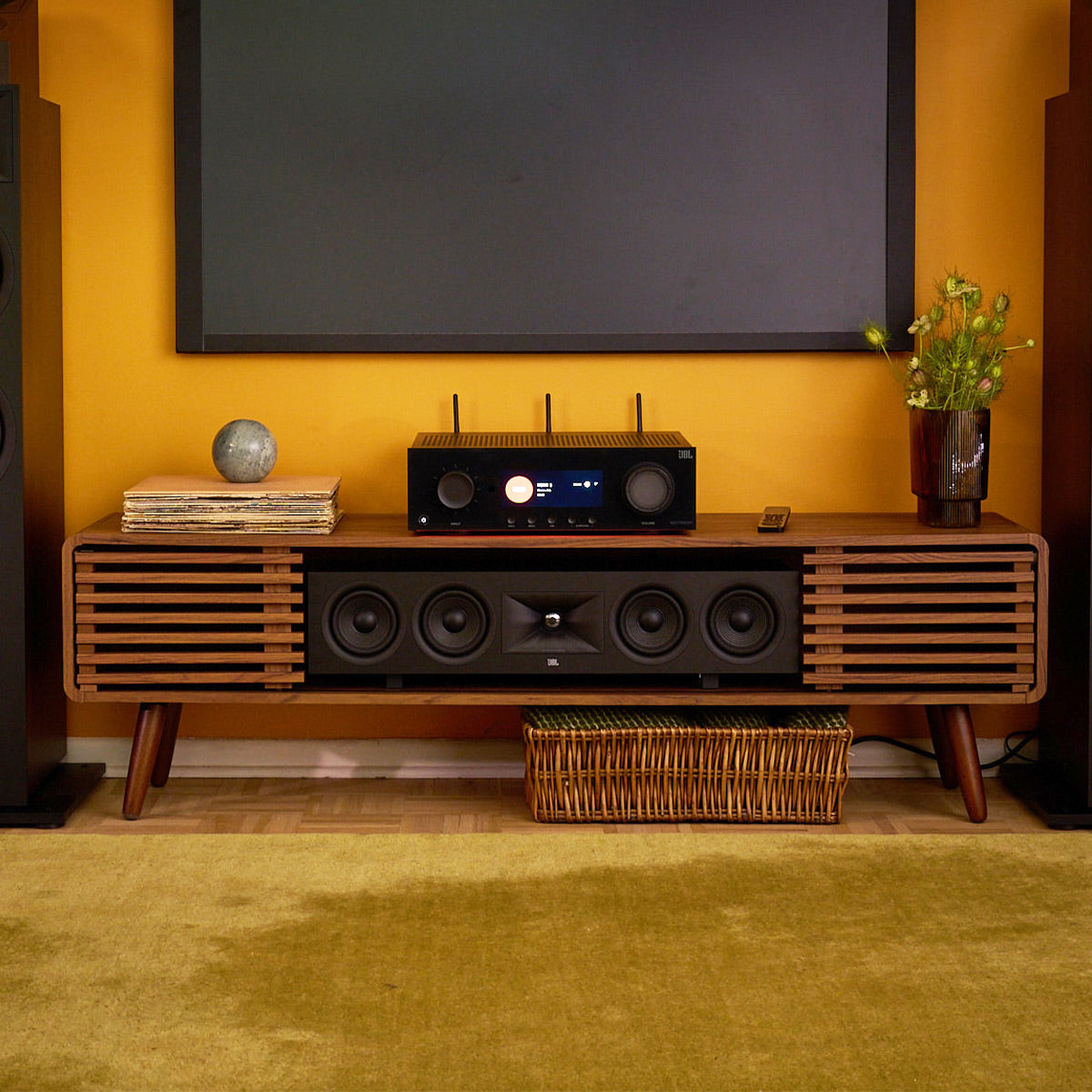 JBL Stage 5.1 Home Theater System with 12 in Sub and 100 Watts/Channel Receiver (Black)