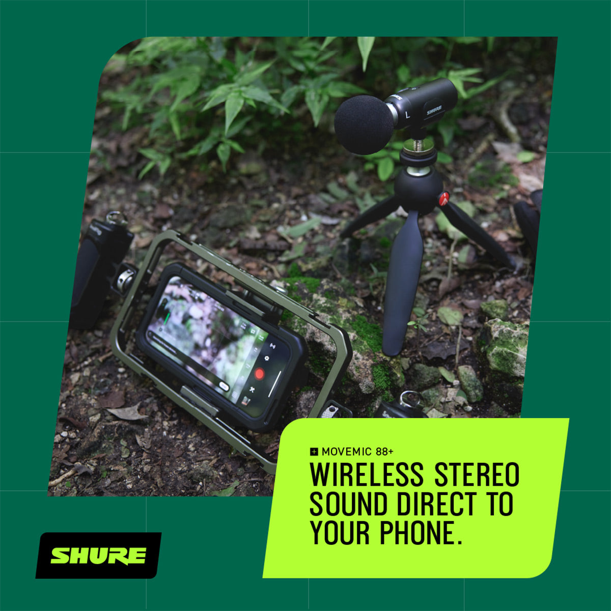 Shure MoveMic 88+ Wireless Stereo Microphone
