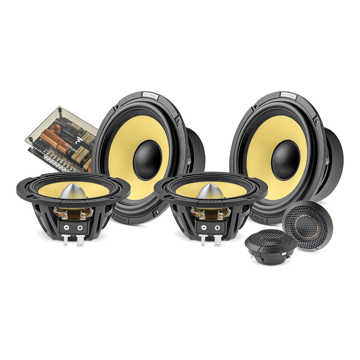 Focal ES 165 KX3E 6.5" K2 EVO 3-Way Component Speaker Kit