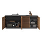 BDI Corridor 8109 4-Door Storage Credenza (Natural Walnut)