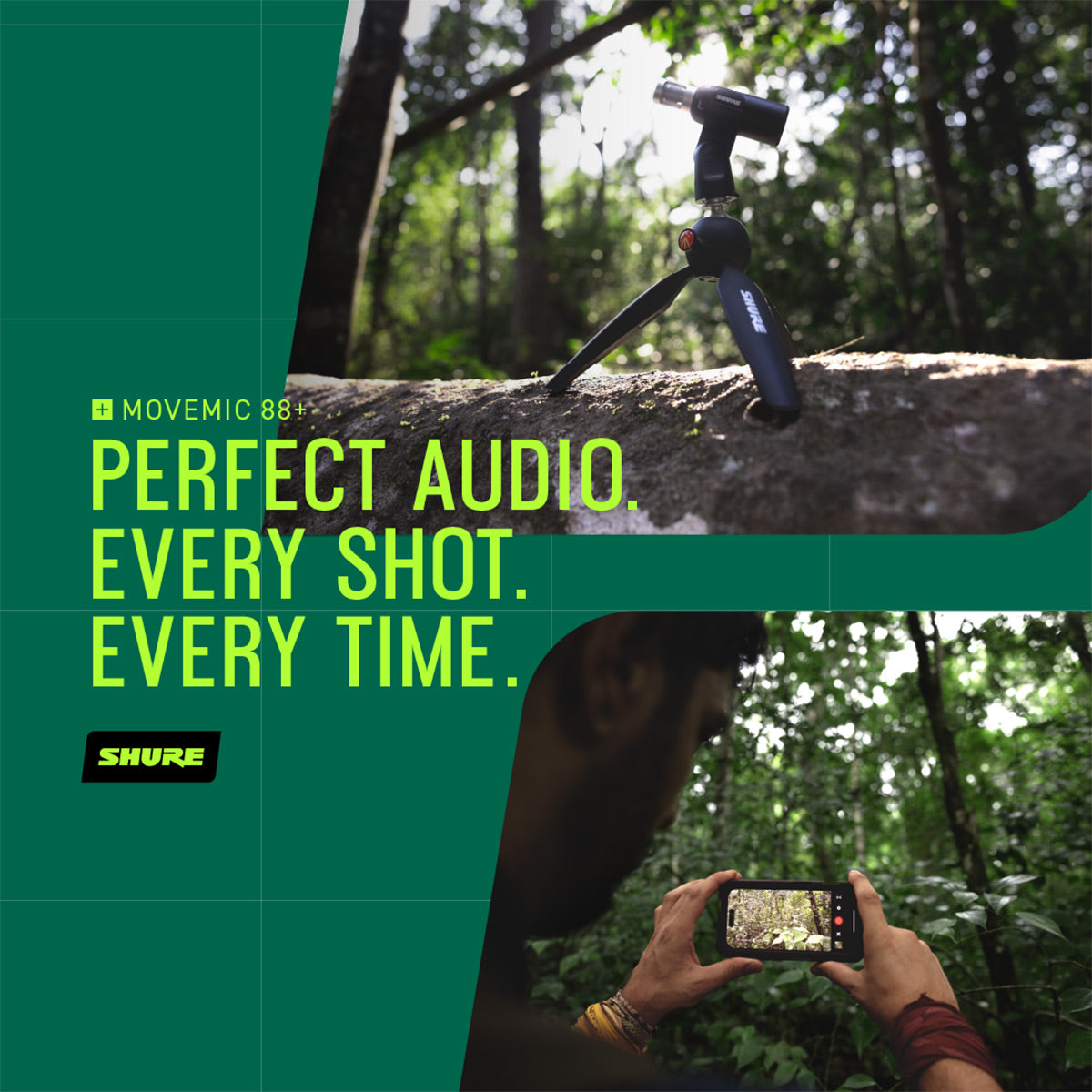 Shure MoveMic 88+ Wireless Stereo Microphone