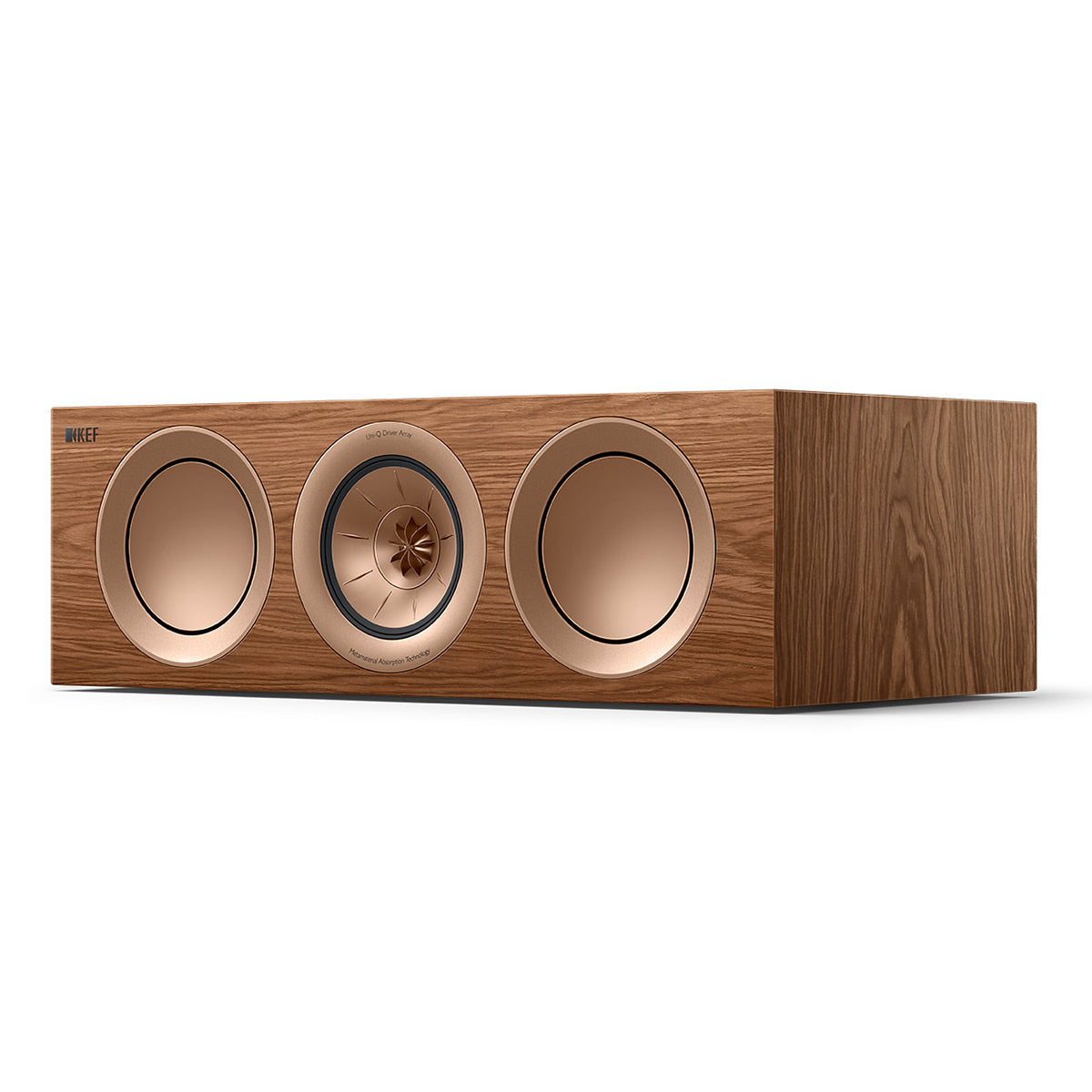 KEF R2 Meta Center Channel Speaker (Walnut)