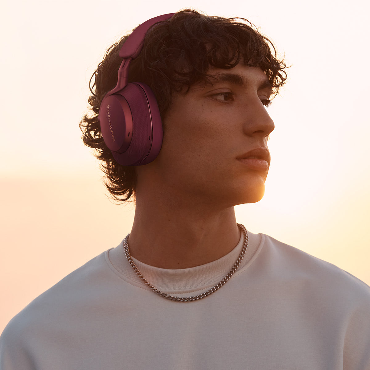 Bowers & Wilkins Px7 S2e Wireless Noise Canceling Bluetooth Headphones (Ruby Red)