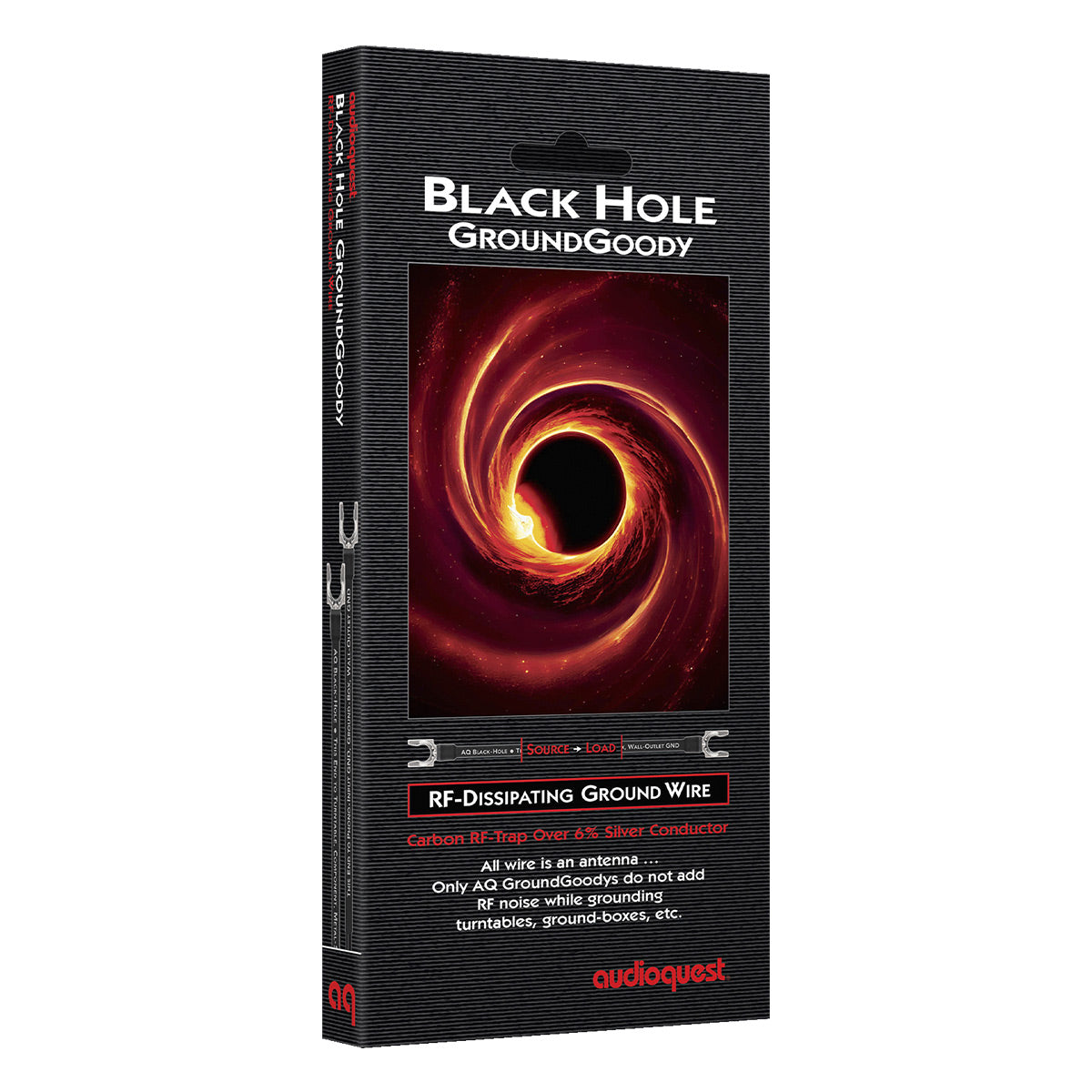 AudioQuest Black Hole Ground Goody RF-Dissipating Ground Wire (2.46 ft.)