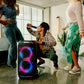 JBL PartyBox Stage 320 Portable Party Speaker Bundle with Wireless Microphone System (Black)