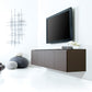 Salamander Chameleon Collection Berlin 247 Quad AV Cabinet (Textured Wenge with Black Glass Top)