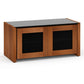 Salamander Chameleon Collection Corsica 221 Twin AV Cabinet (Thick Cherry with Black Glass Top)