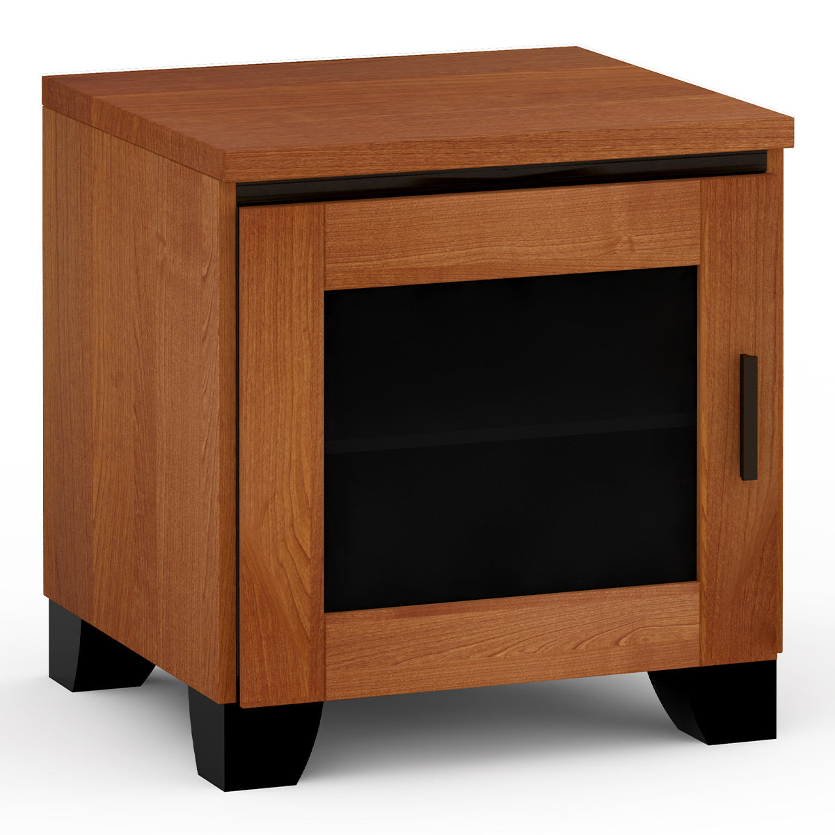 Salamander Chameleon Collection Elba 217 AV Cabinet (Wide Framed American Cherry Doors with Smoked Glass Inserts)