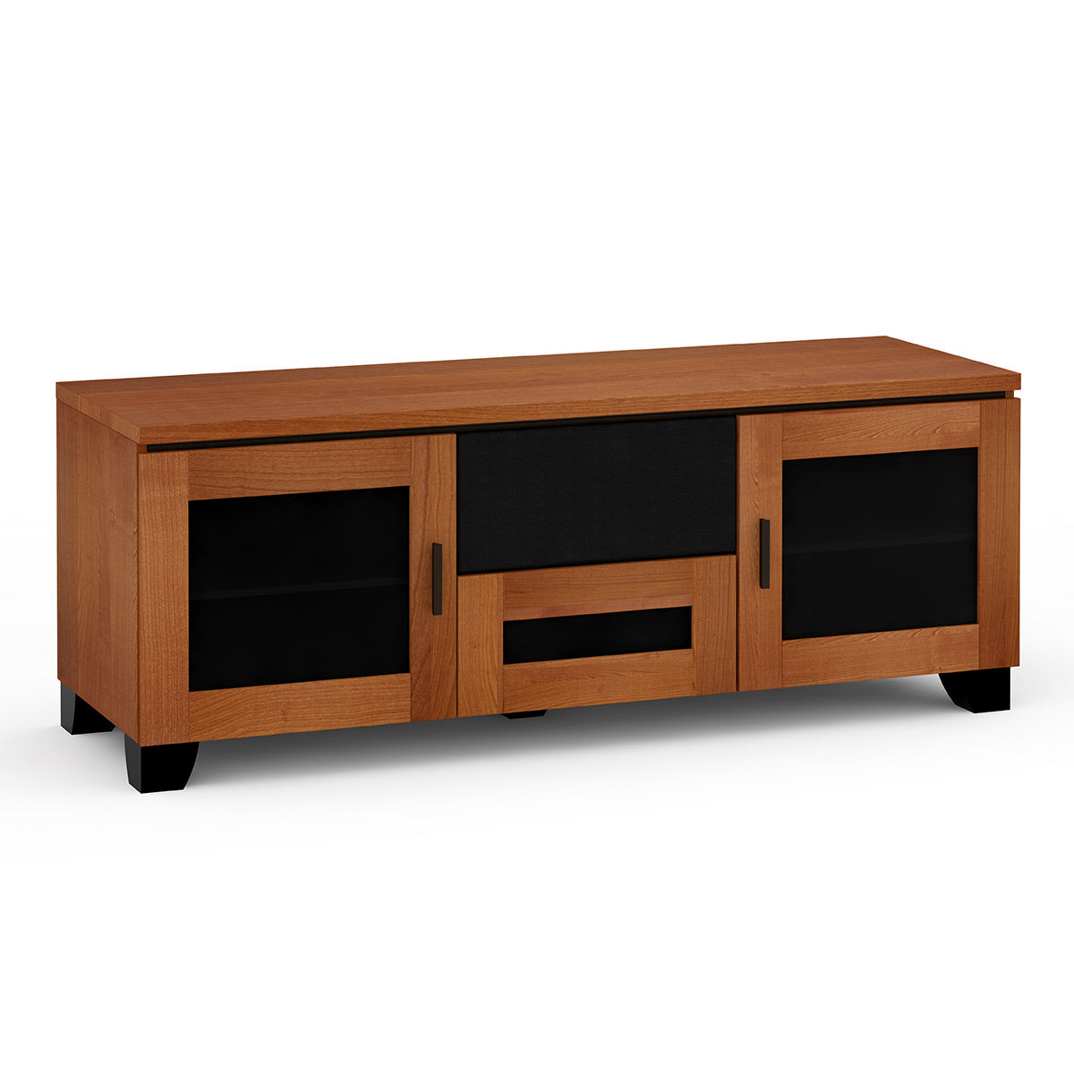 Salamander Chameleon Collection Elba 236 Triple Speaker Integrated Cabinet (Wide Framed American Cherry Doors with Smoked Glass Inserts)