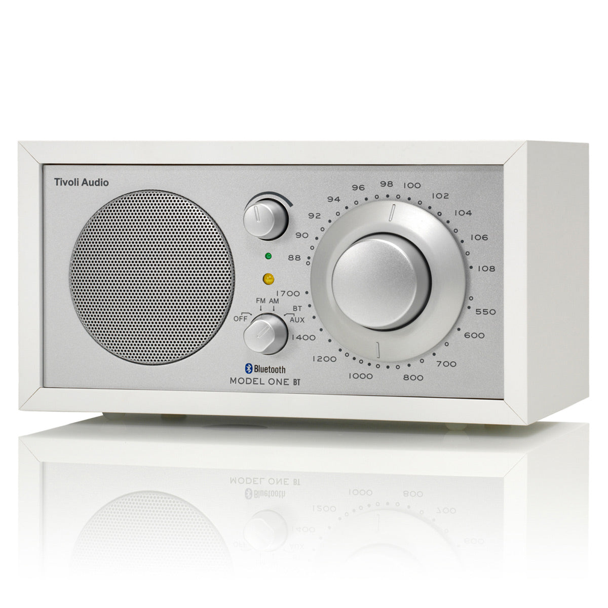 Tivoli Audio Model One Bluetooth AM/FM Radio & Speaker (White/Silver)