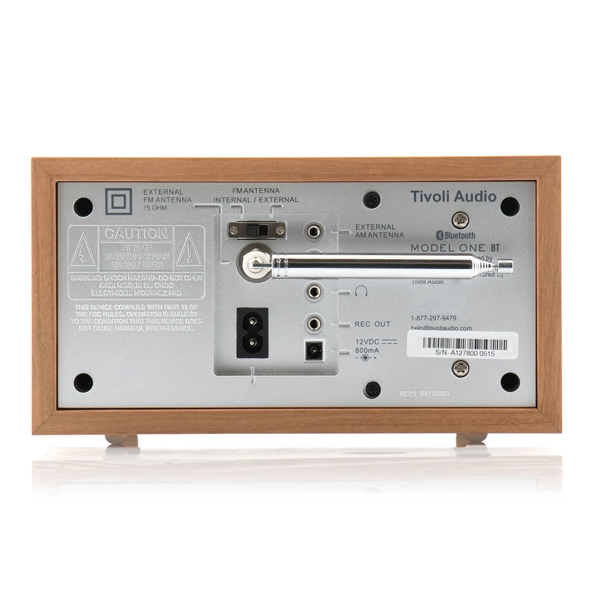 Tivoli Audio Model One Bluetooth AM/FM Radio & Speaker (Cherry/Silver)