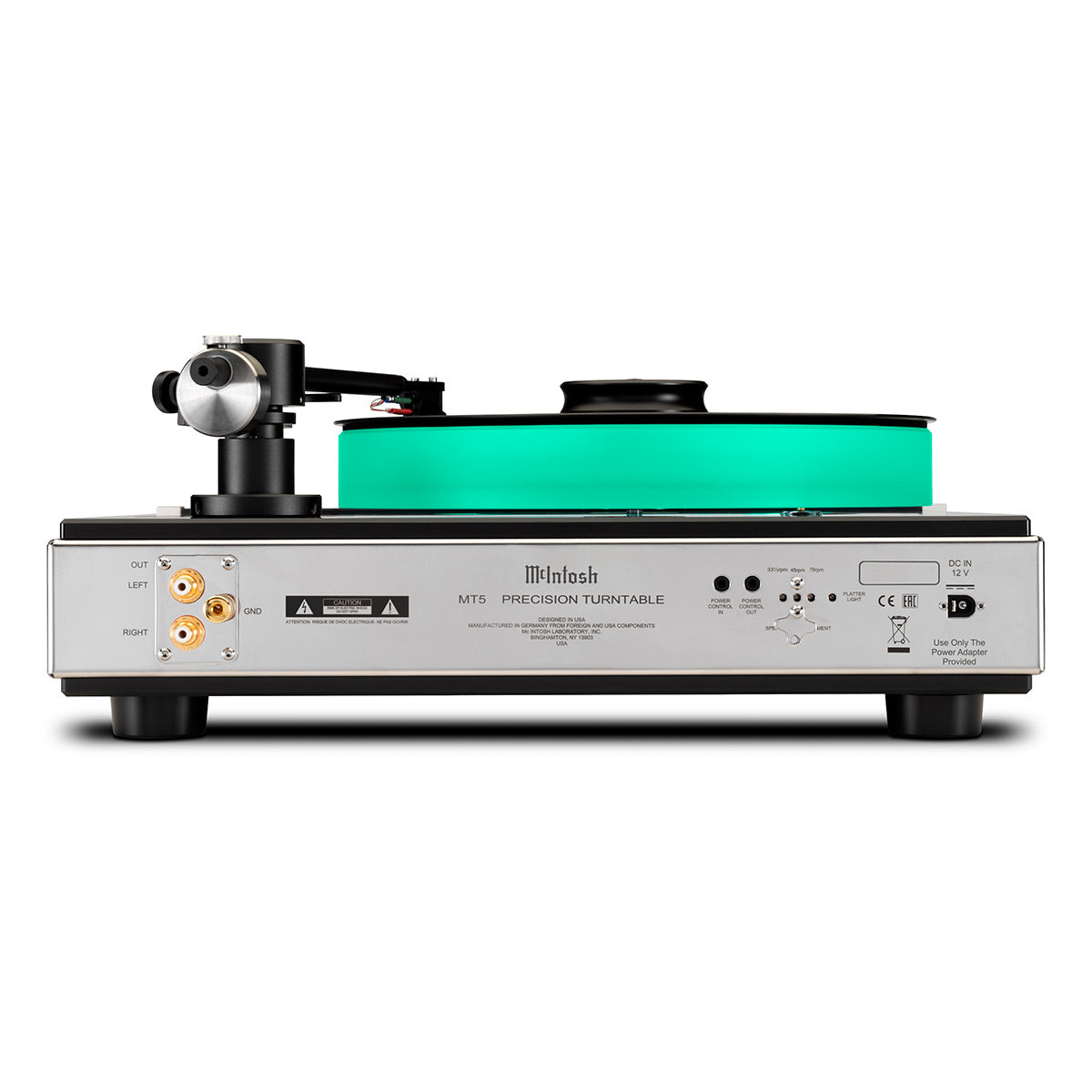 McIntosh MT5 Precision Turntable with Sumiko Amethyst MM Cartridge (Black)