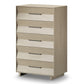 BDI KAVA Bedroom 9685 5-Drawer Chest (Washed Oak)