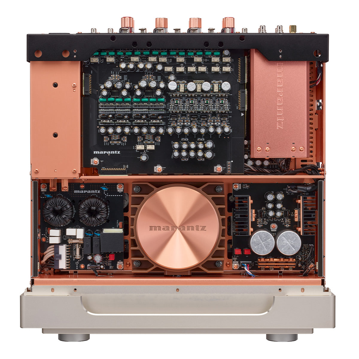 Marantz MODEL10 Integrated Amplifier (Champagne) with TT-15S1 Precision Belt Drive Turntable