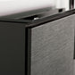 Salamander Chameleon Collection Chicago 323 Twin AV Cabinet (Textured Black Oak with Black Glass Top)