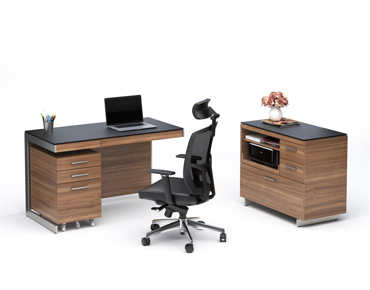 BDI TC-223 Leather Task Chair (Black)