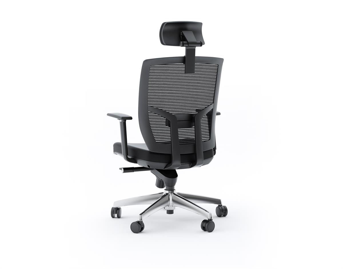 BDI TC-223 Leather Task Chair (Black)