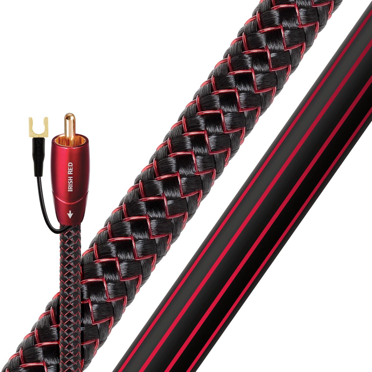 AudioQuest Irish Red RCA Male to RCA Male Subwoofer Cable - 9.84 ft. (3m)