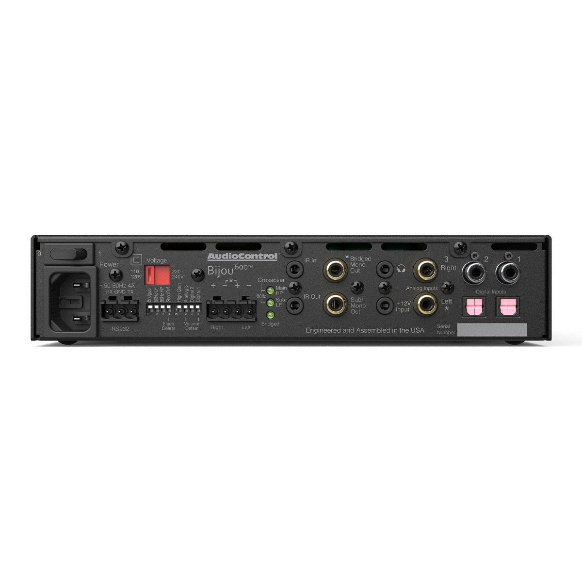 AudioControl Bijou 600 2.1 Channel Zone Amplifier and DAC (Black)