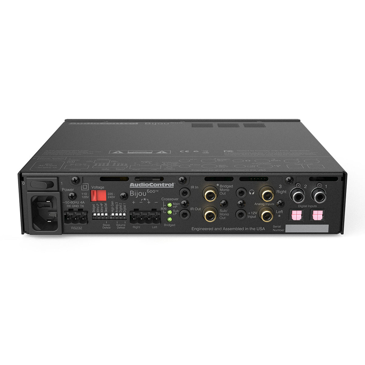 AudioControl Bijou 600 2.1 Channel Zone Amplifier and DAC (Black)