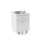 BDI Centro 6407 Mobile File Pedestal (Satin White)