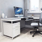 BDI Centro 6407 Mobile File Pedestal (Satin White)