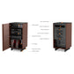 BDI Corridor 8172 Audio Tower (Charcoal Stained Ash)