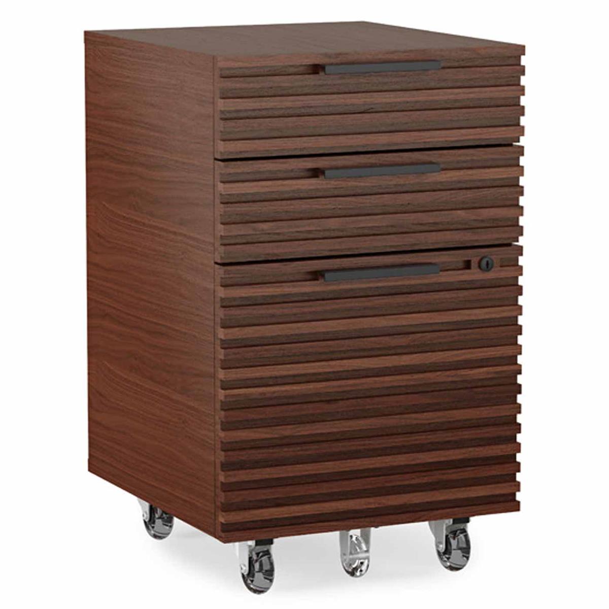 BDI Corridor 6507 Mobile File Pedestal (Chocolate Stained Walnut)