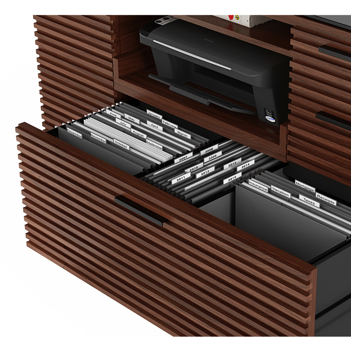 BDI Corridor 6520 Multifunction Cabinet (Chocolate Stained Walnut)