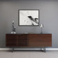 BDI Corridor 6529 Credenza Cabinet (Chocolate Stained Walnut)