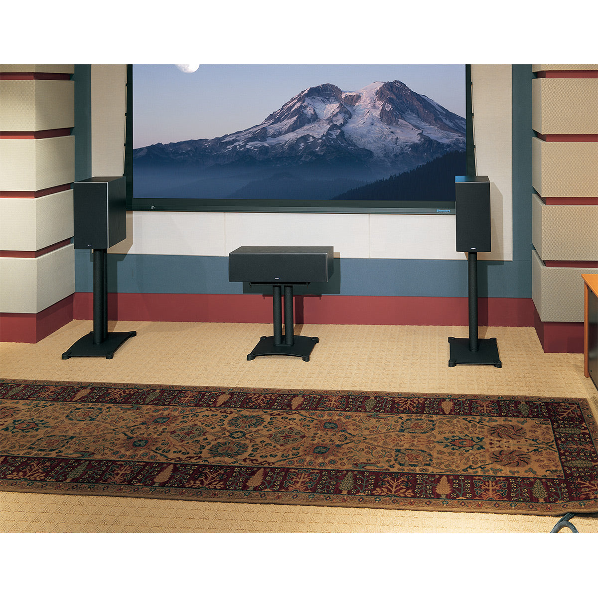 Sanus SF22 Steel Series 22" Bookshelf Speaker Stands - Pair (Black)